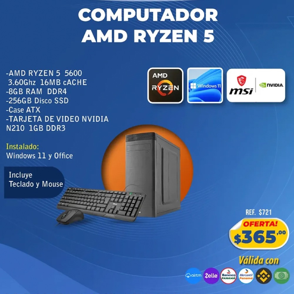 PC AMD Ryzen 5 5600