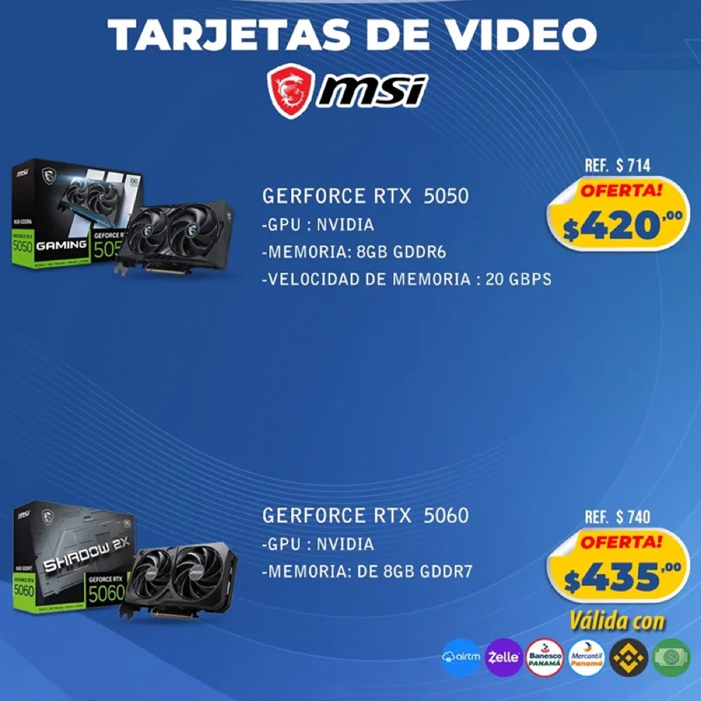 Tarjeta de Video MSI RTX 5050