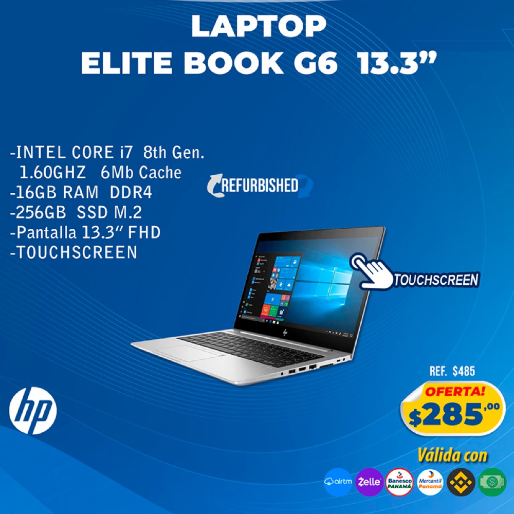 Laptop HP Elite Book G6 13.3" Core i7