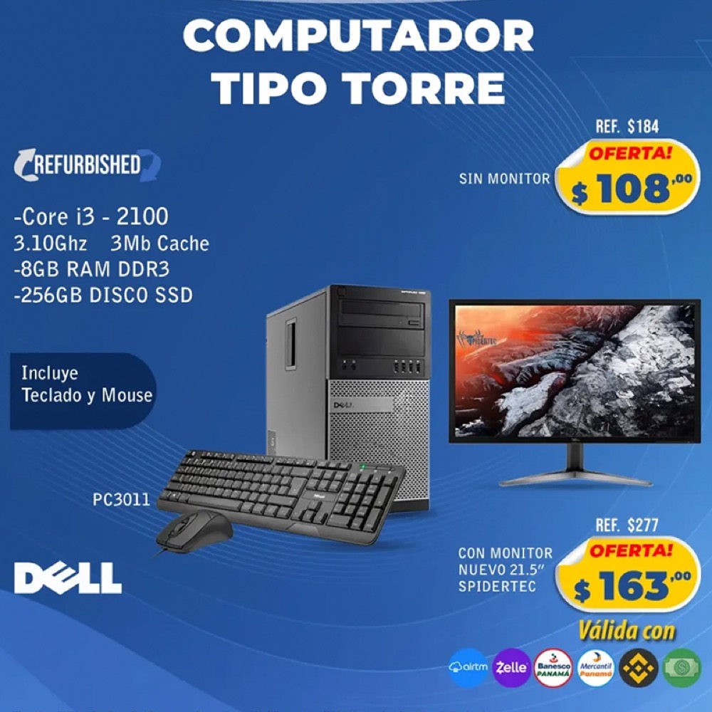 PC Torre Dell Core i3